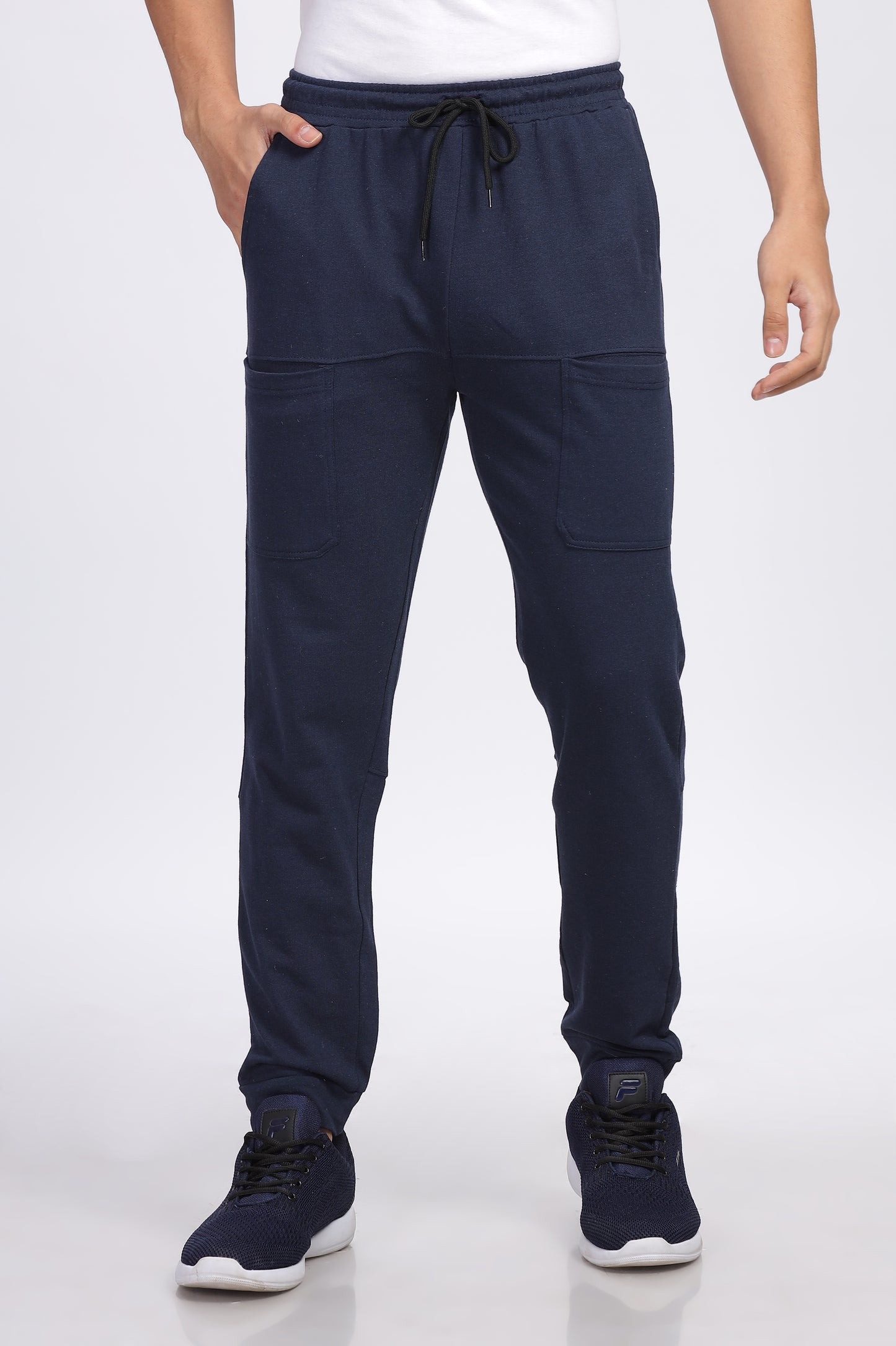 Six Pocket Navy Blue Men's Jogger Pants