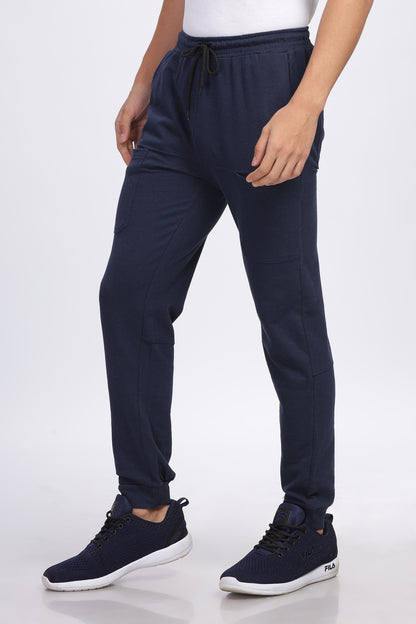 Six Pocket Navy Blue Men's Jogger Pants