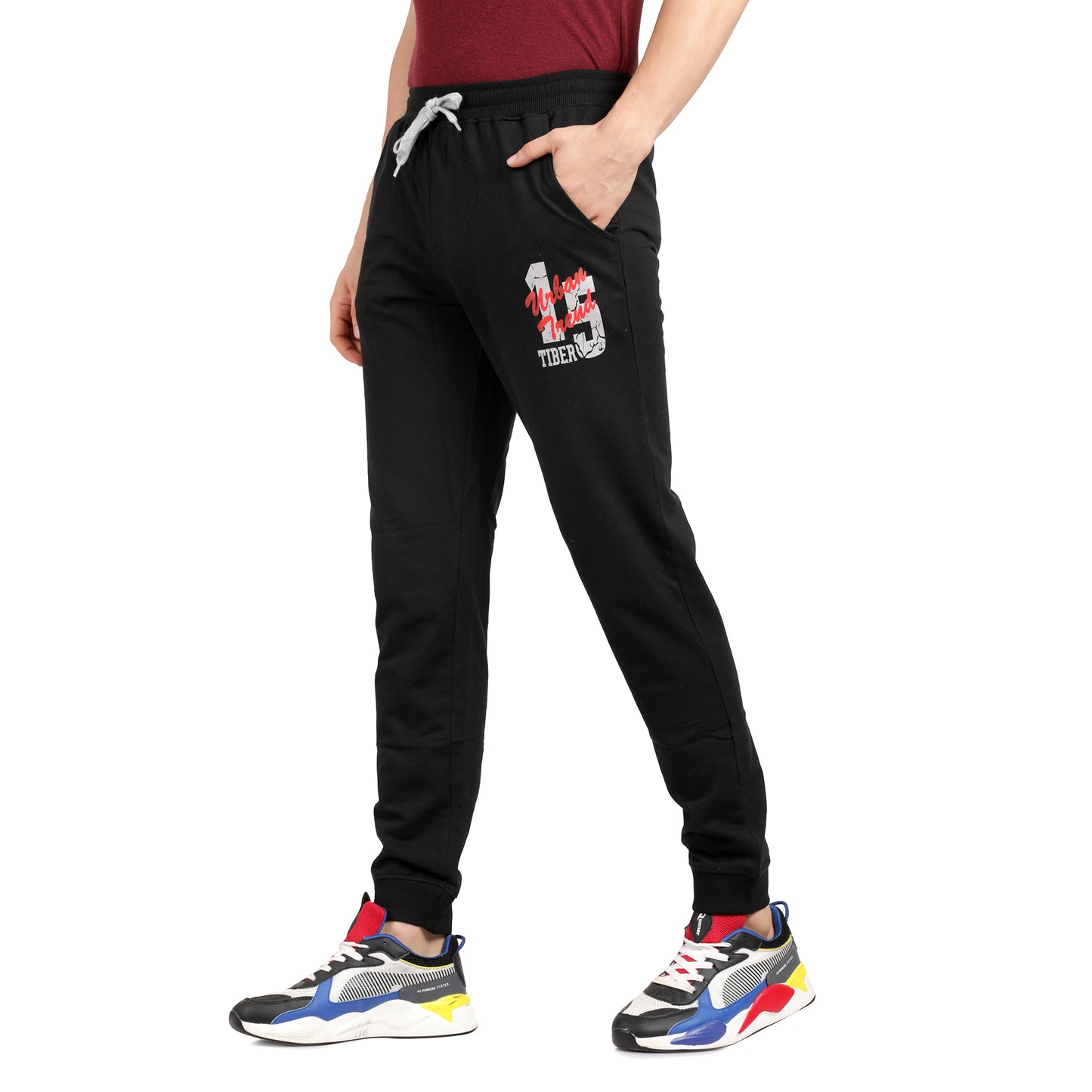 Turbo Trek Black Men's Jogger Pants