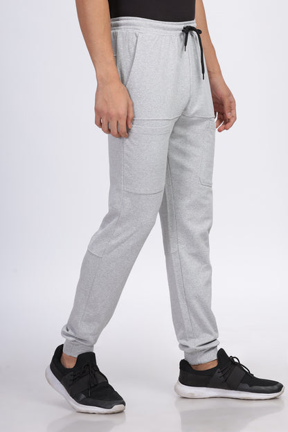 Six Pocket Grey Men's Jogger Pants