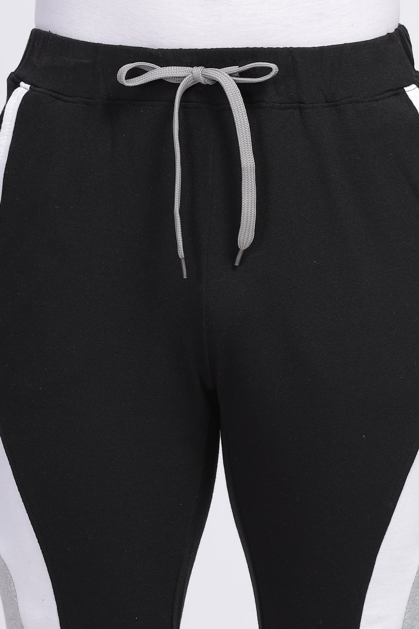 Colour Block Black Men's Jogger Pants