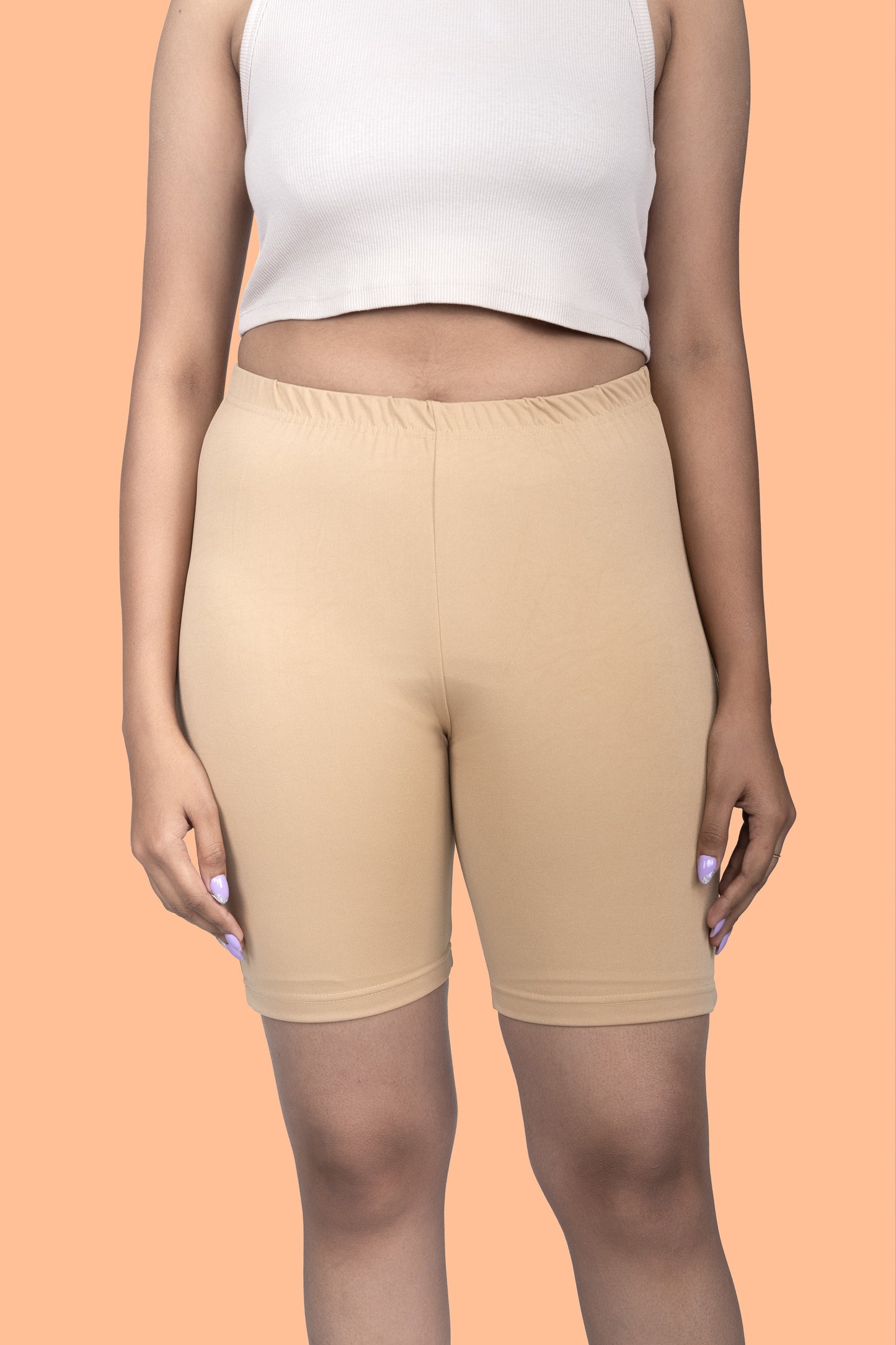 Beige Women Inner Shorts