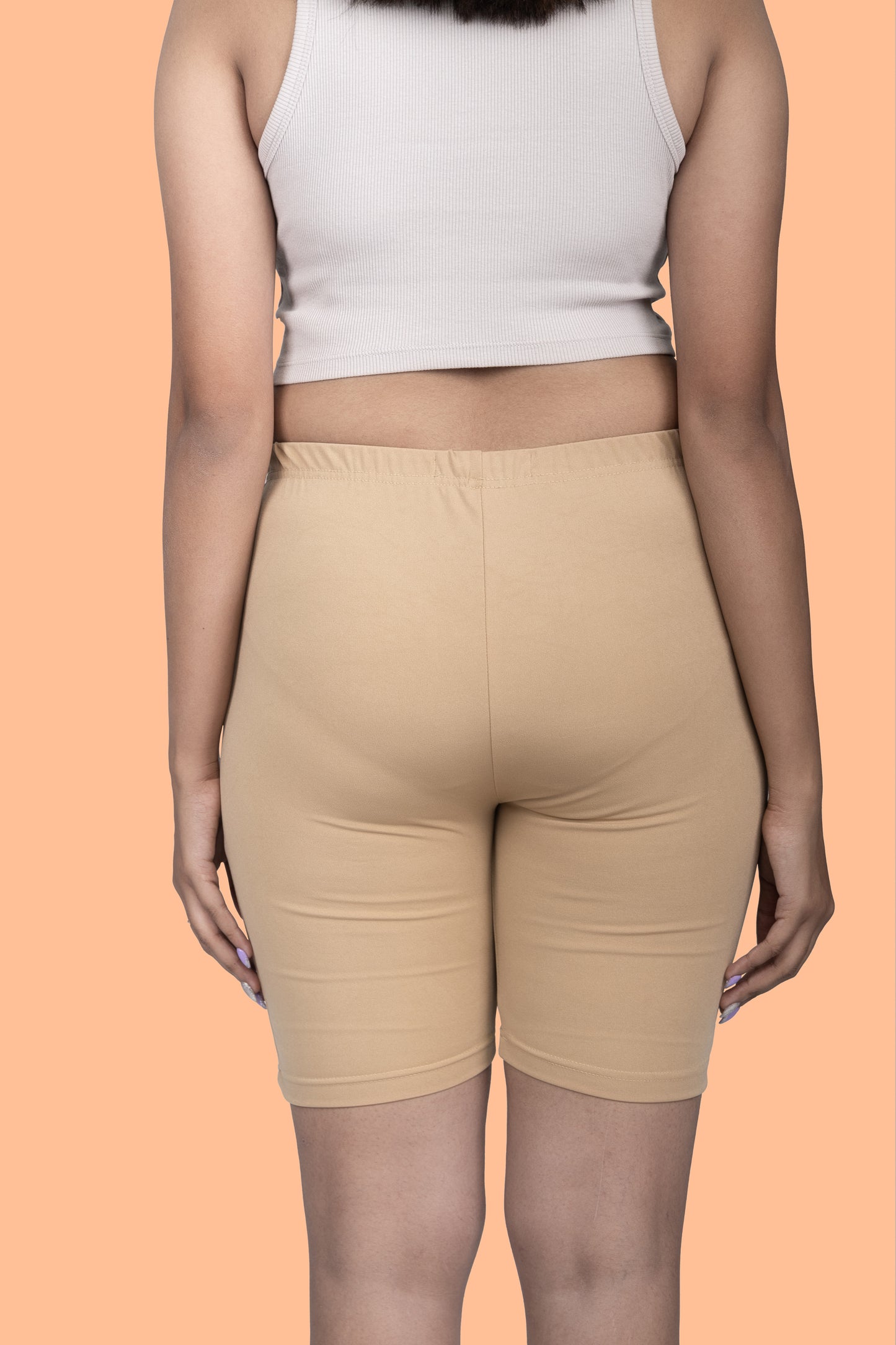 Beige Women Inner Shorts