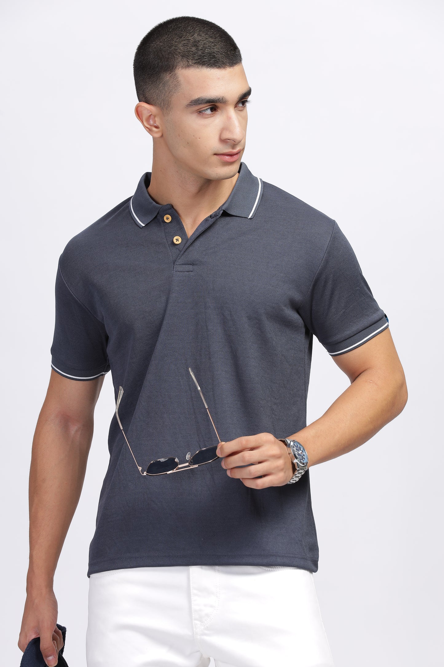 White Men's Polo T-Shirts