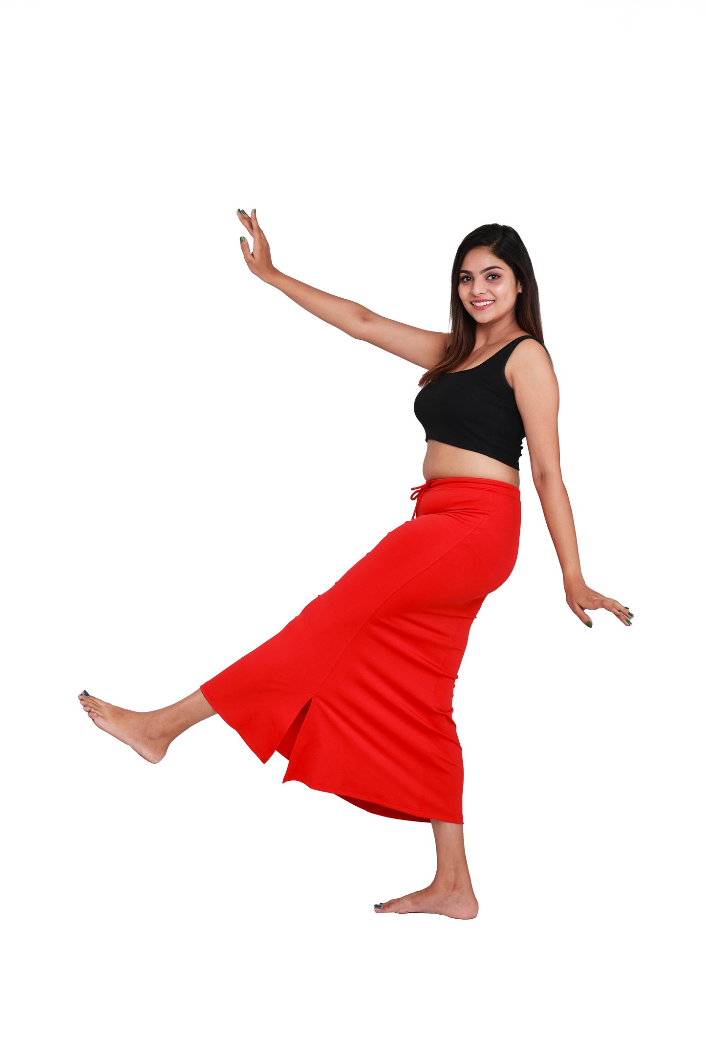 Cherry Red Women Saree Shaper