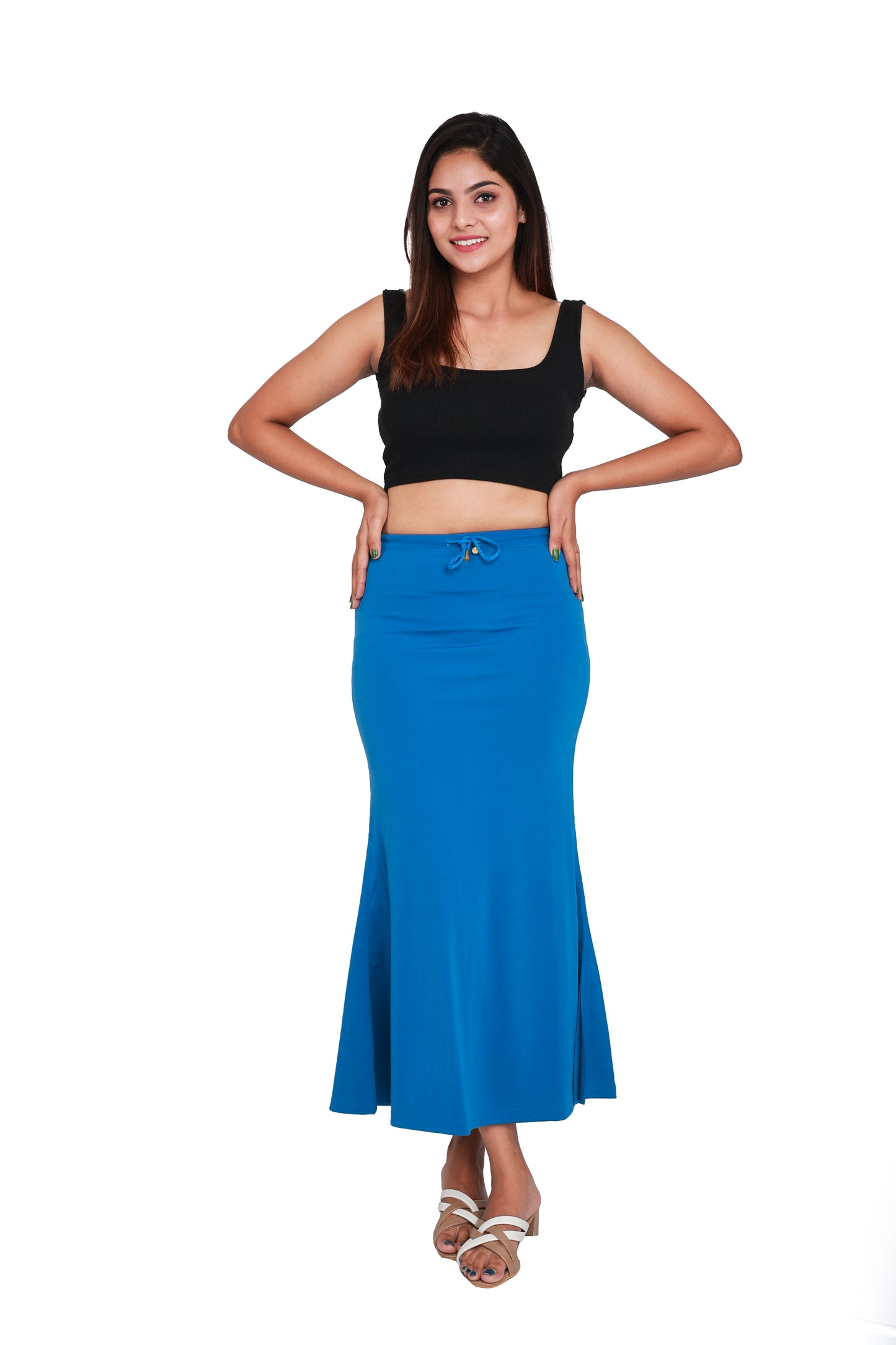 Cobalt Blue Women Saree Shaper