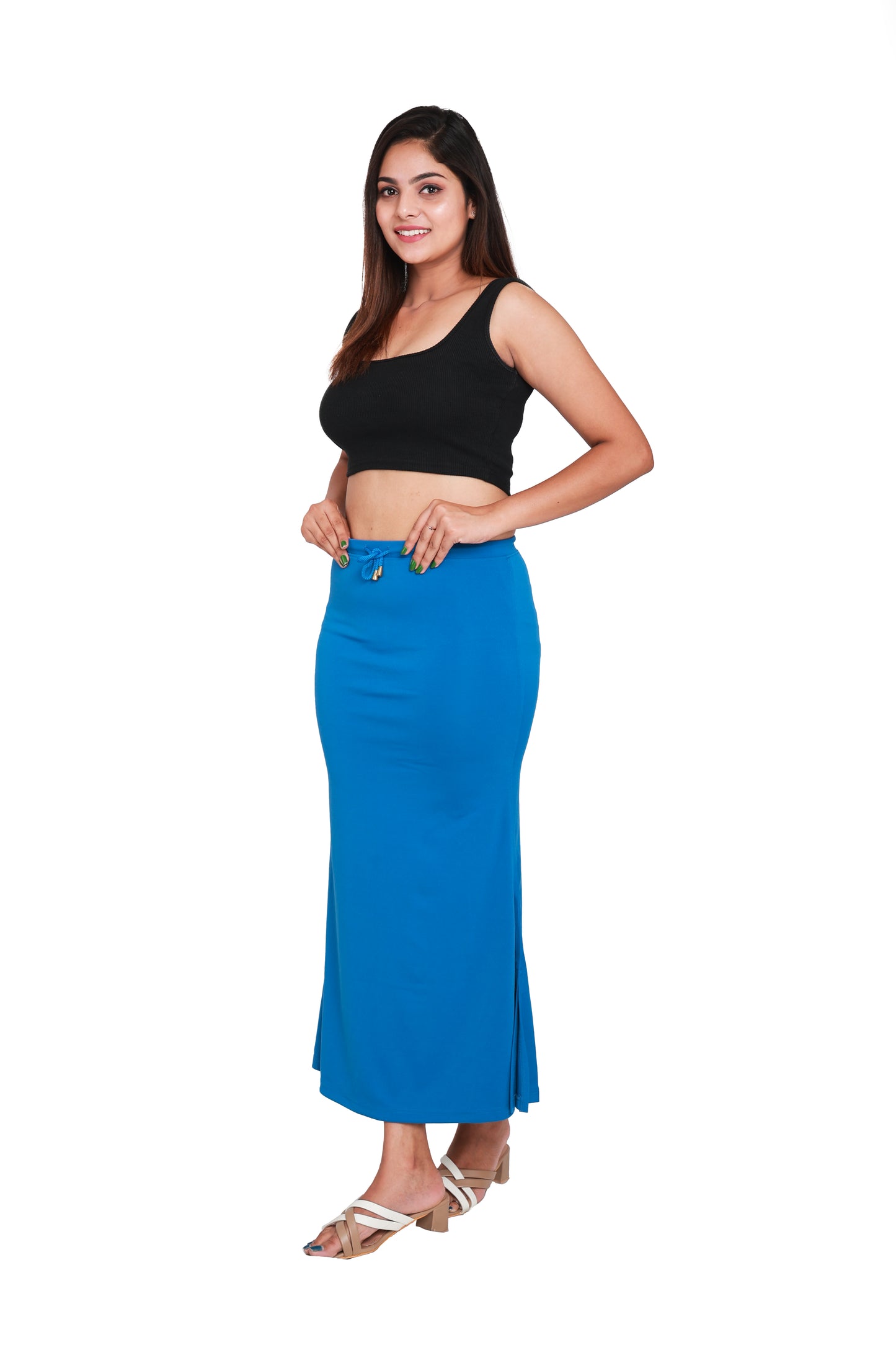 Cobalt Blue Women Saree Shaper