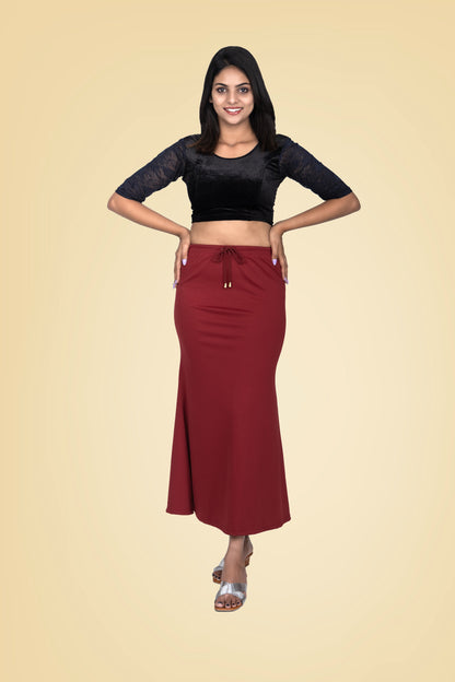 Maroon Red Women Saree Shaper