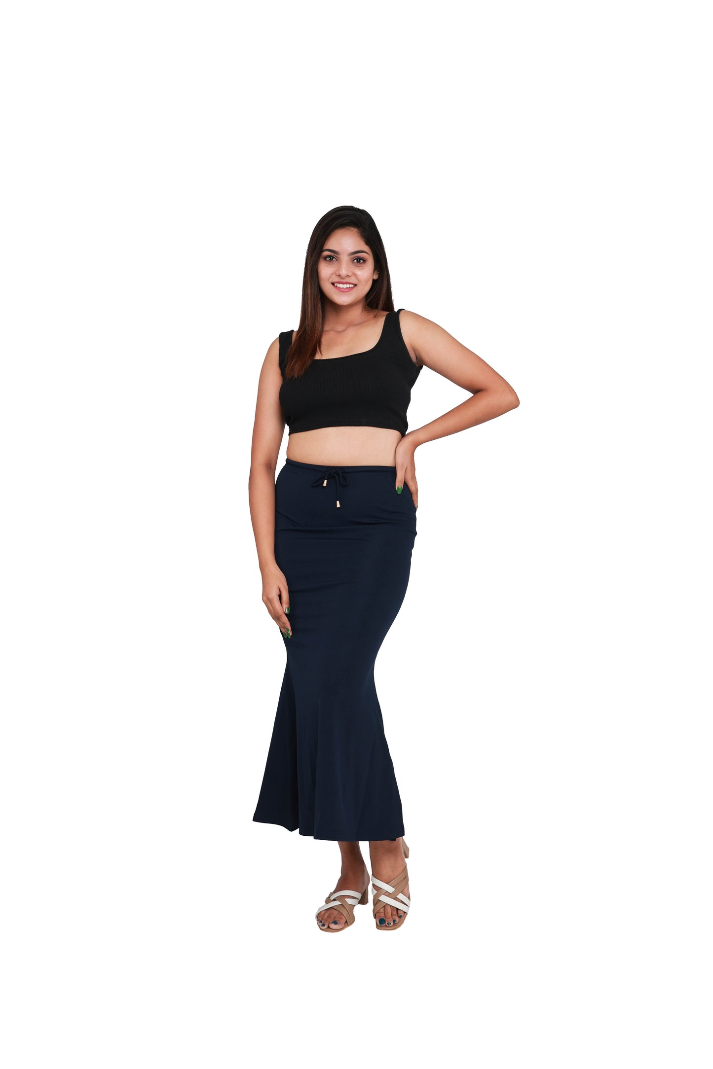 Navy Blue Women Saree Shaper