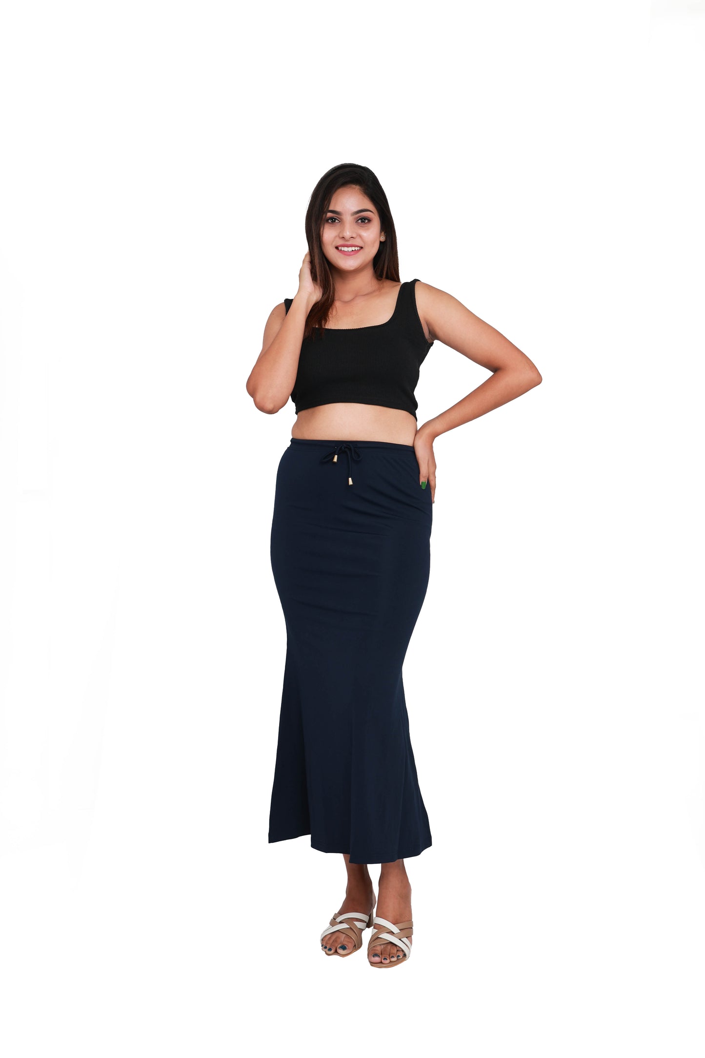 Navy Blue Women Saree Shaper