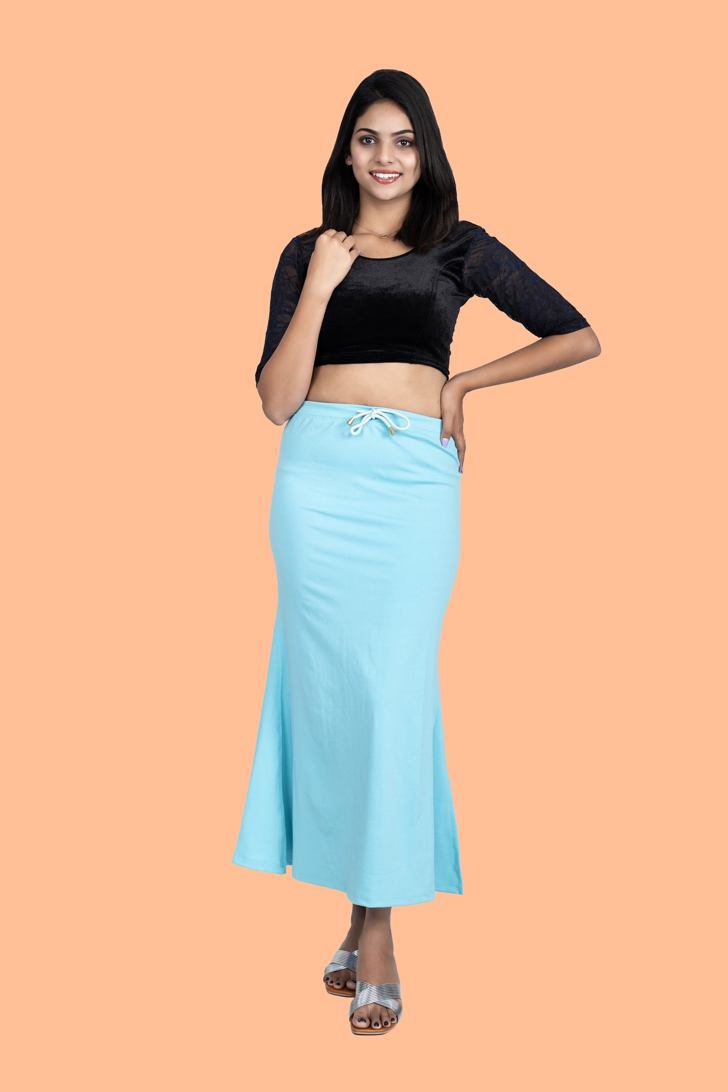 Sky Blue Women Saree Shaper