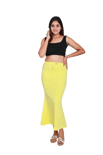 Yellow Women Saree Shaper